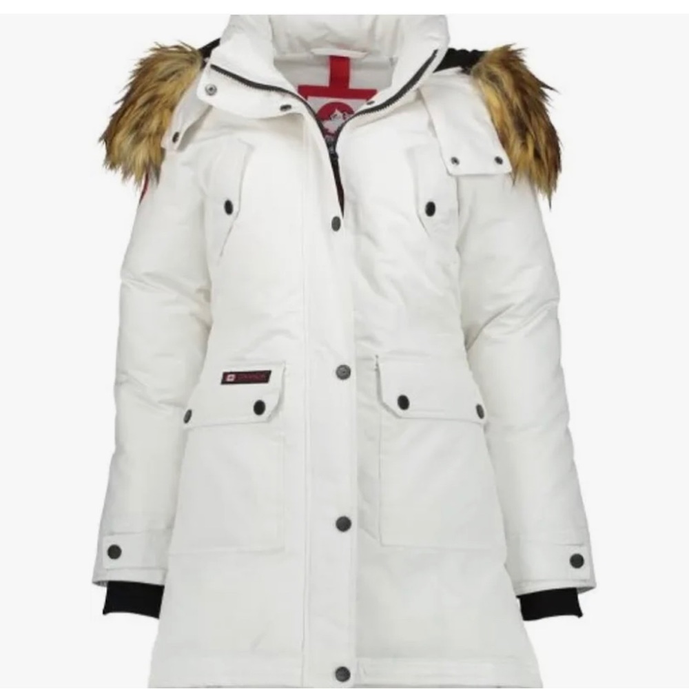 Canada weather gear white Jacket Sz L Brand New still in package.